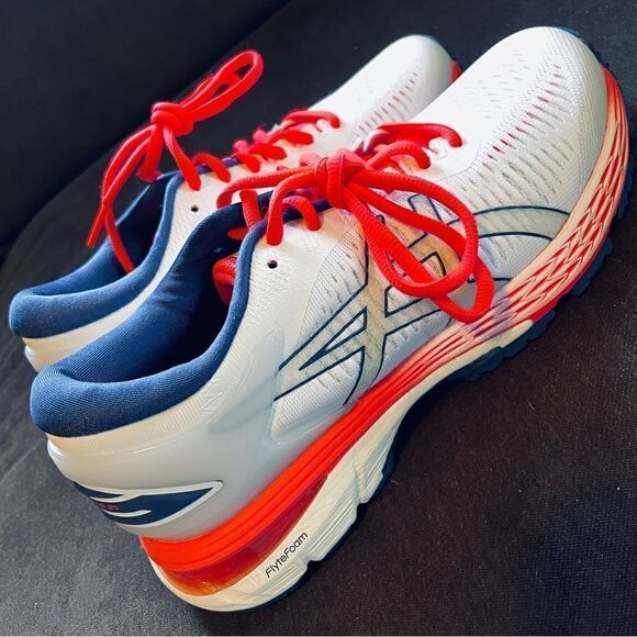 New ASICS GEL-Kayano 25 Running Shoes White Navy - Picture 8 of 11